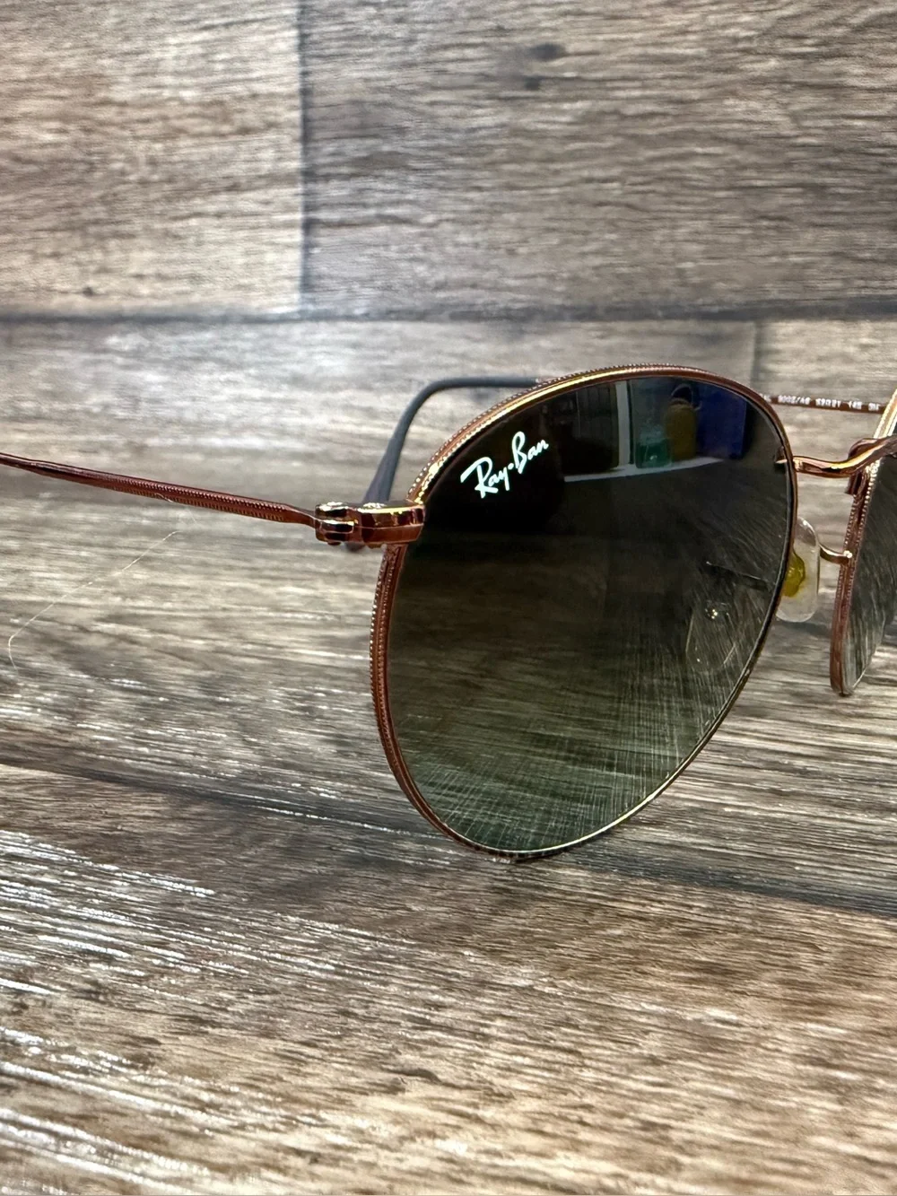 Ray-Ban rb3447 round metal 9002/a6 53-21